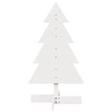 Kerstdecoratie kerstboom 80 cm massief grenenhout wit - AllerleiShop