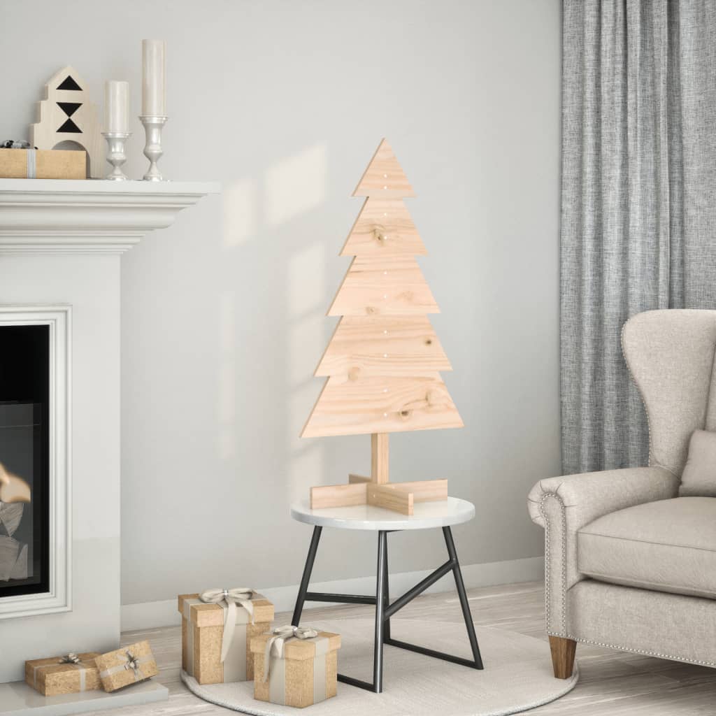 Kerstdecoratie kerstboom 100 cm massief grenenhout - AllerleiShop