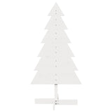 Kerstdecoratie kerstboom 120 cm massief grenenhout wit - AllerleiShop