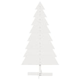 Kerstdecoratie kerstboom 150 cm massief grenenhout wit - AllerleiShop