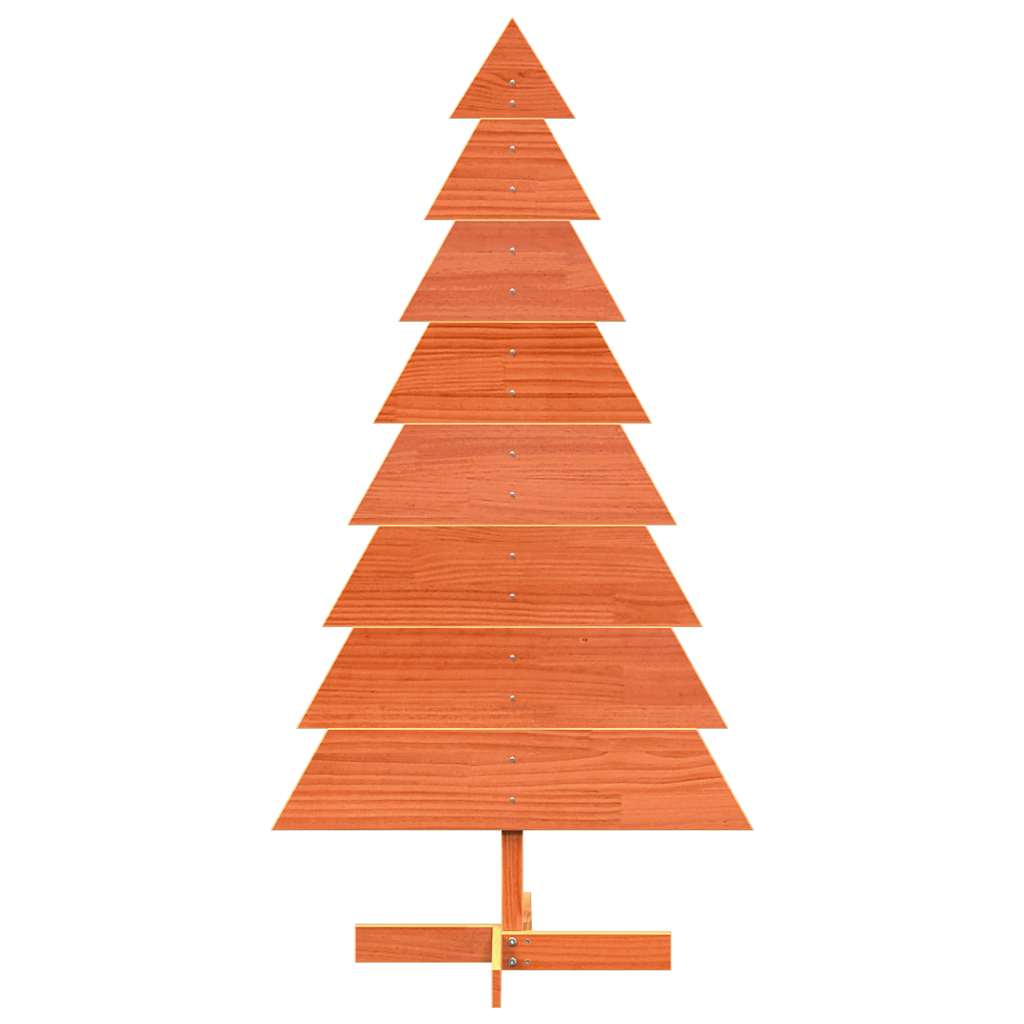 Kerstdecoratie kerstboom 150 cm massief grenenhout wasbruin - AllerleiShop