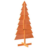 Kerstdecoratie kerstboom 150 cm massief grenenhout wasbruin - AllerleiShop