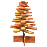 Kerstdecoratie kerstboom 60 cm massief grenenhout wasbruin - AllerleiShop