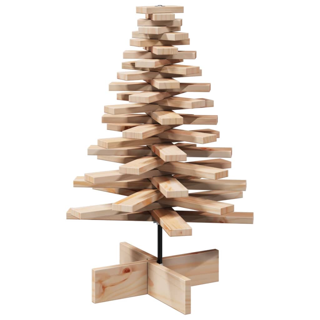 Kerstdecoratie kerstboom 80 cm massief grenenhout - AllerleiShop