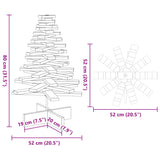 Kerstdecoratie kerstboom 80 cm massief grenenhout - AllerleiShop