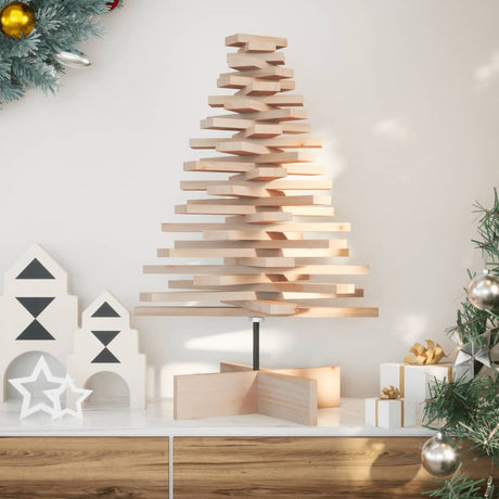 Kerstdecoratie kerstboom 80 cm massief grenenhout - AllerleiShop