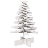 Kerstdecoratie kerstboom 80 cm massief grenenhout wit - AllerleiShop