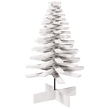 Kerstdecoratie kerstboom 100 cm massief grenenhout wit - AllerleiShop