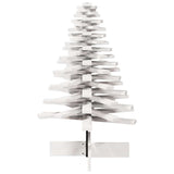 Kerstdecoratie kerstboom 100 cm massief grenenhout wit - AllerleiShop