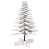 Kerstdecoratie kerstboom 100 cm massief grenenhout wit - AllerleiShop