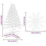 Kerstdecoratie kerstboom 100 cm massief grenenhout wit - AllerleiShop