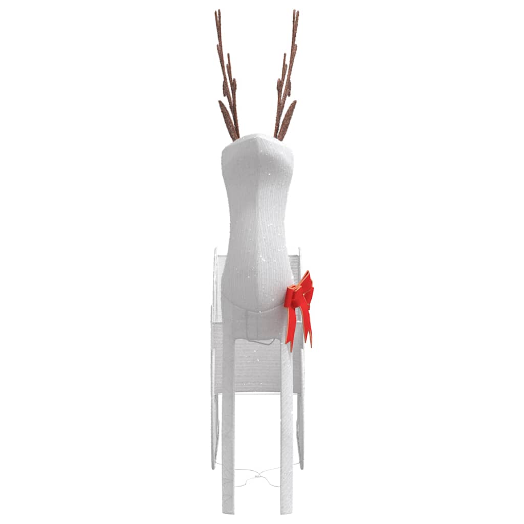 Kerstdecoratie rendier en slee 100 LED's koudwit - AllerleiShop