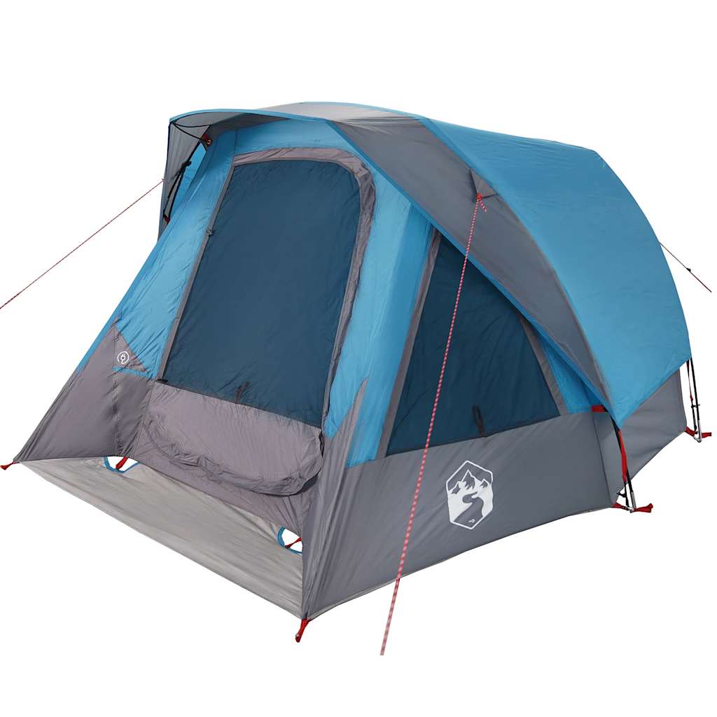 Tent 4-persoons waterdicht blauw