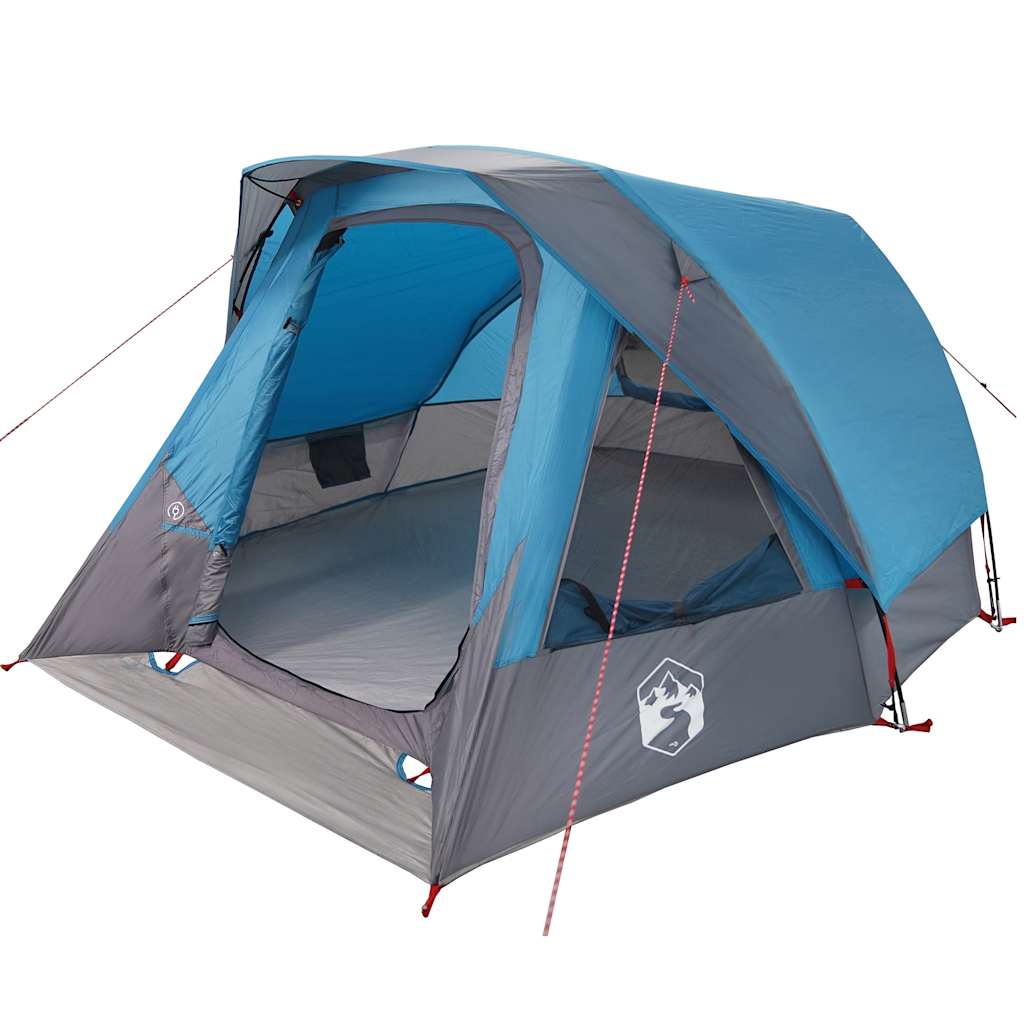 Tent 4-persoons waterdicht blauw