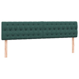 Boxspring met matras fluweel donkergroen 180x220 cm