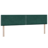 Boxspring met matrassen fluweel donkergroen 180x210 cm