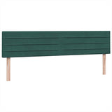 Boxspring met matrassen fluweel donkergroen 180x210 cm