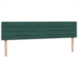 Boxspring met matrassen fluweel donkergroen 200x210 cm