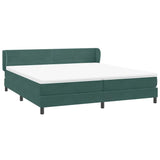 Boxspringbed met matrassen 180x220 cm fluweel donkergroen
