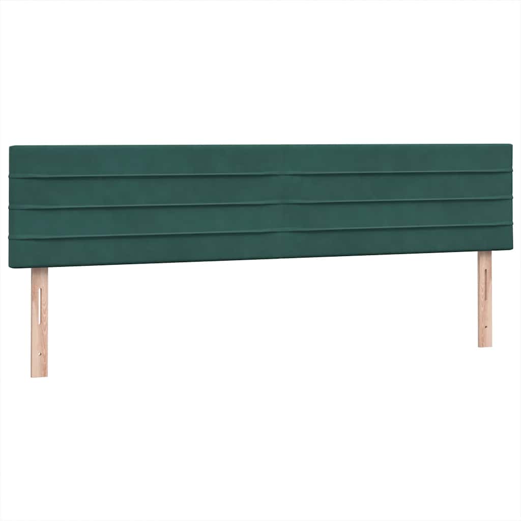 Boxspringbed met matrassen 180x220 cm fluweel donkergroen