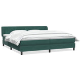 Boxspring met matrassen fluweel donkergroen 180x210 cm