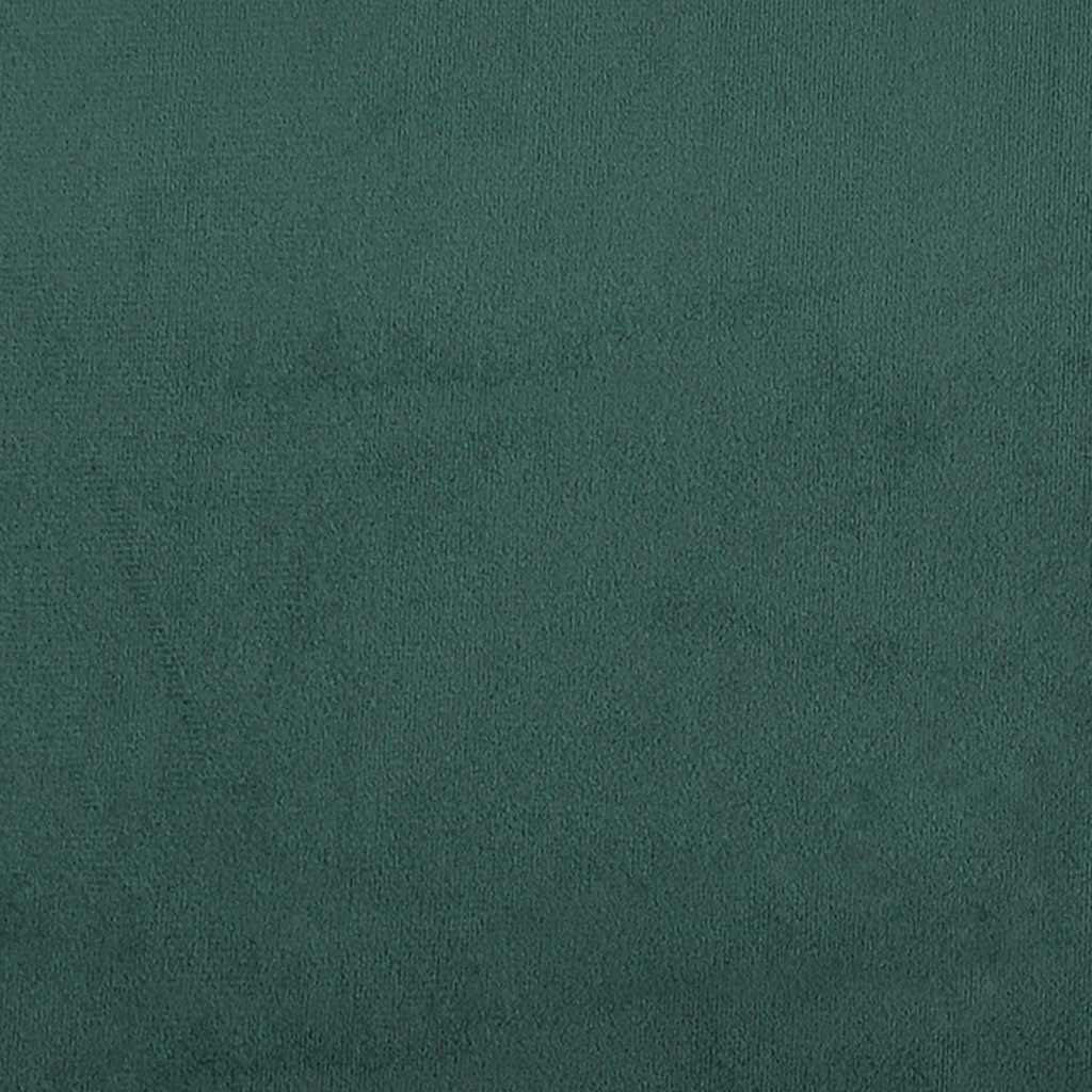 Boxspring met matras fluweel donkergroen 80x210 cm