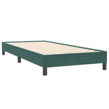 Boxspring met matras fluweel donkergroen 80x220 cm