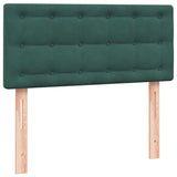 Boxspring met matras fluweel donkergroen 80x210 cm
