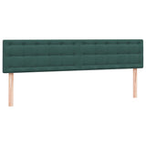 Boxspring met matrassen fluweel donkergroen 180x210 cm