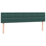 Boxspring met matrassen fluweel donkergroen 200x210 cm