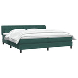 Boxspringbed met matrassen 180x220 cm fluweel donkergroen