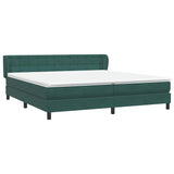 Boxspringbed met matrassen 180x220 cm fluweel donkergroen
