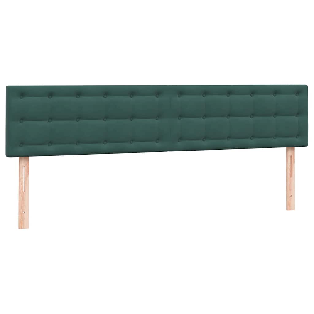 Boxspringbed met matrassen 180x220 cm fluweel donkergroen