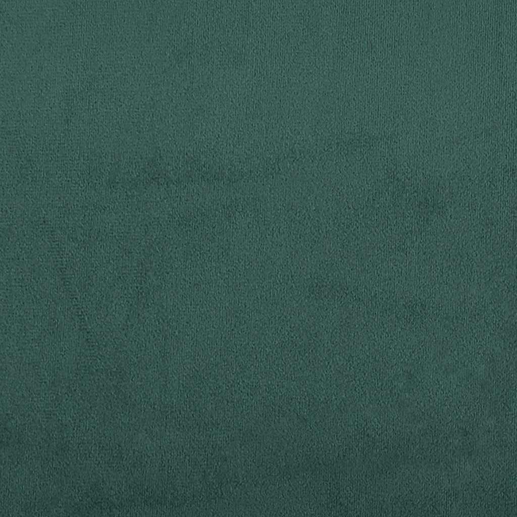Boxspring met matras fluweel donkergroen 160x220 cm