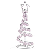 Kerstboom lichtkegel met kerstballen 80 LED's warmwitte 120 cm - AllerleiShop