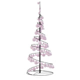 Kerstboom lichtkegel met kerstballen 80 LED's warmwitte 120 cm - AllerleiShop