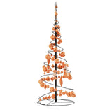 Kerstboom lichtkegel met kerstballen 80 LED's warmwitte 120 cm - AllerleiShop