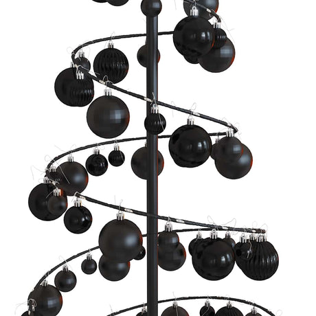 Kerstboom lichtkegel met kerstballen 100 LED's warmwitte 150 cm - AllerleiShop