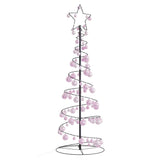 Kerstboom lichtkegel met kerstballen 100 LED's warmwitte 150 cm - AllerleiShop