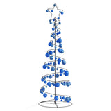 Kerstboom lichtkegel met kerstballen 100 LED's warmwitte 150 cm - AllerleiShop