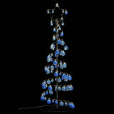 Kerstboom lichtkegel met kerstballen 100 LED's warmwitte 150 cm - AllerleiShop