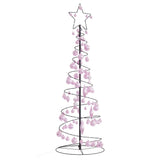 Kerstboom lichtkegel met kerstballen 100 LED's warmwitte 150 cm - AllerleiShop