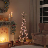 Kerstboom lichtkegel met kerstballen 100 LED's warmwitte 150 cm - AllerleiShop