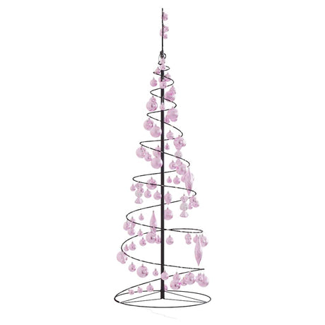 Kerstboom lichtkegel met kerstballen 100 LED's warmwitte 150 cm - AllerleiShop