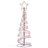 Kerstboom lichtkegel met kerstballen 100 LED's warmwitte 150 cm - AllerleiShop