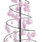 Kerstboom lichtkegel met kerstballen 100 LED's warmwitte 150 cm - AllerleiShop