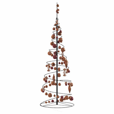 Kerstboom lichtkegel met kerstballen 100 LED's warmwitte 150 cm - AllerleiShop