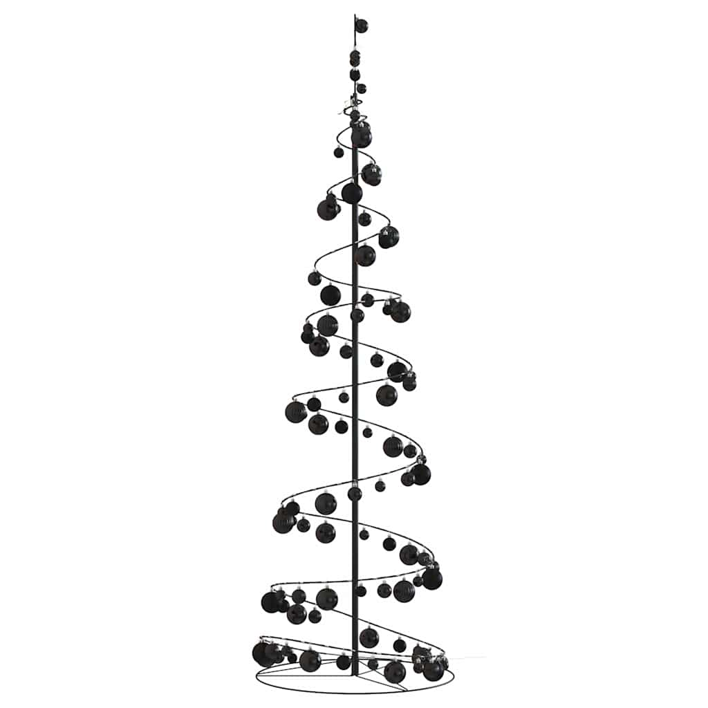 Kerstboom lichtkegel met kerstballen 120 LED's warmwitte 180 cm - AllerleiShop