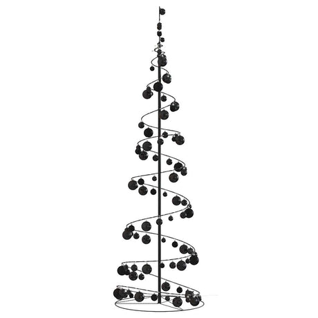 Kerstboom lichtkegel met kerstballen 120 LED's warmwitte 180 cm - AllerleiShop