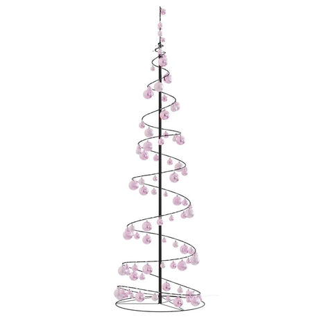 Kerstboom lichtkegel met kerstballen 120 LED's warmwitte 180 cm - AllerleiShop